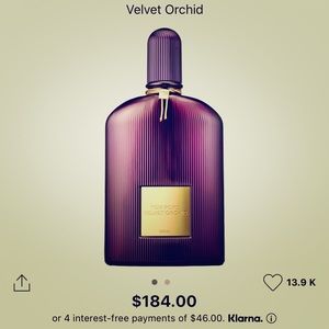 Tom Ford velvet orchid in 3.4oz